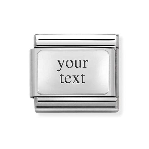 Nomination Classic Silver Engravable Charm