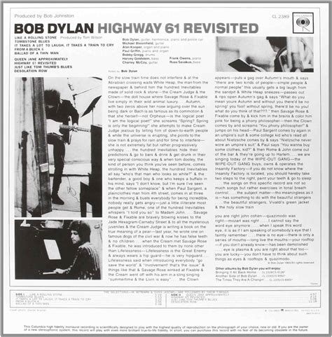 BOB DYLAN – Highway 61 Revisited_retro | Dischi e Vinili