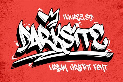 Darksite Urban Graffiti Font Brush Font Logo Font Canva - Etsy