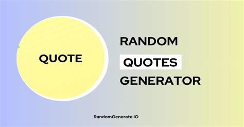 Random Quote generator