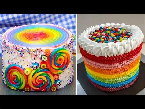 Beautiful Rainbow Cake Decorating Ideas Compilation from Ruby Cake ...