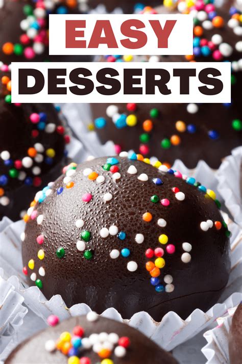 50 Easy Desserts To Make at Home - Insanely Good