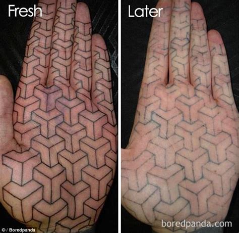 People reveal how their tattoos faded in SHOCKING photos | Finger tattoos fade, Faded tattoo ...