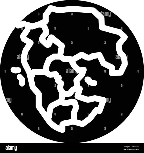 pangaea earth continent map glyph icon vector illustration Stock Vector Image & Art - Alamy