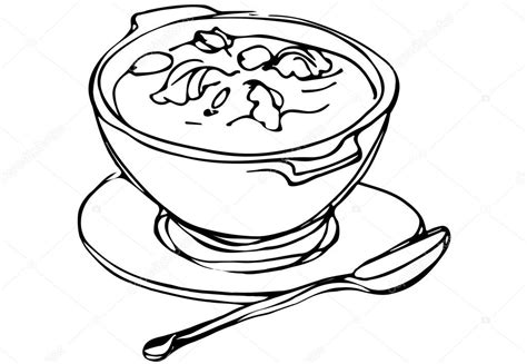 Bowl Of Soup Drawing | Free download on ClipArtMag