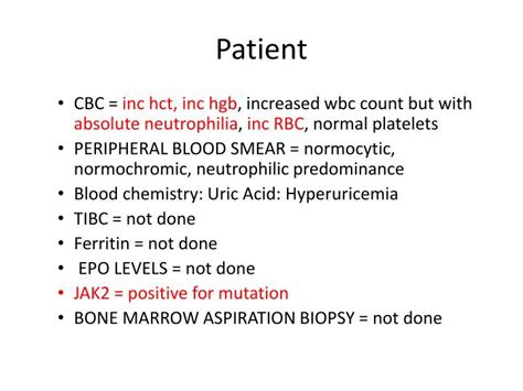 PPT - POLYCYTHEMIA VERA PowerPoint Presentation - ID:2459085