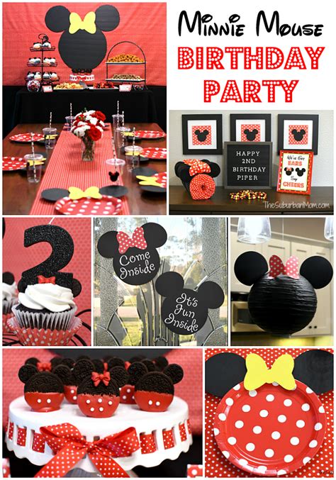 Minnie Mouse Birthday Party Ideas - The Suburban Mom