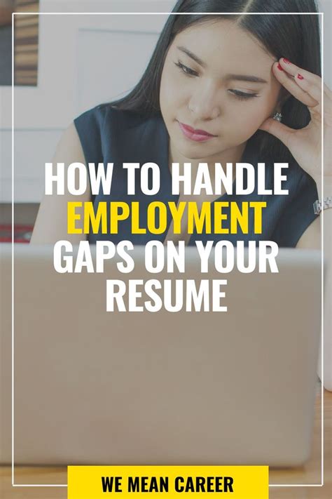 How To Handle Employment Gaps On Your Resume | Resume, Best resume format, Resume tips