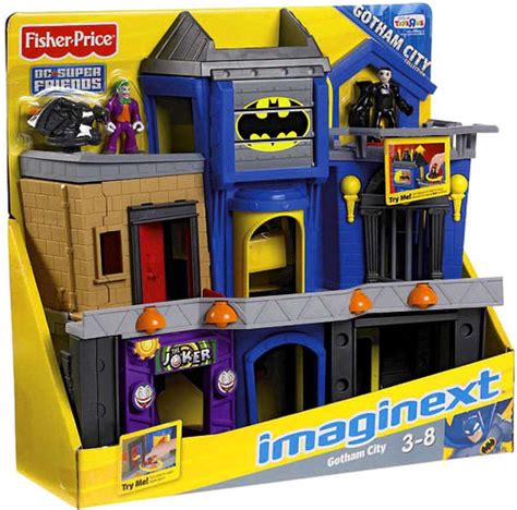 Fisher Price DC Super Friends Gotham City Imaginext Gotham City Exclusive 3 Figure Set - ToyWiz