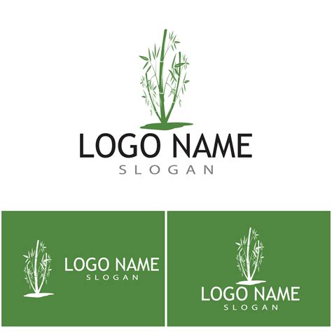 Bamboo Logo Template vector icon illustration design 6811512 Vector Art ...