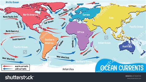 625 Ocean currents map 图片、库存照片和矢量图 | Shutterstock