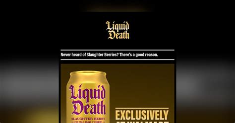 Email Design Inspiration by Liquid Death