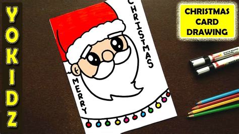 CHRISTMAS CARD DRAWING EASY #Christmas #ChristmasDrawing #Xmas #XmasDrawing | Christmas cards ...