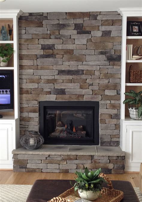 How to Create the Stacked Stone Fireplace Look on a Budget | Martha Stewart