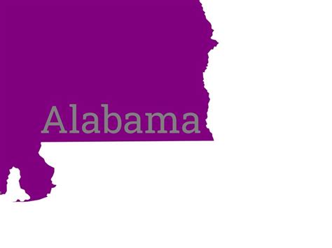 Alabama Minimalist Map Printable Art in Purple & Gray Instant Digital Download - Etsy