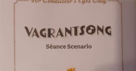 Vagrantsong: Séance Scenario – Fox Sisters | Board Game | BoardGameGeek