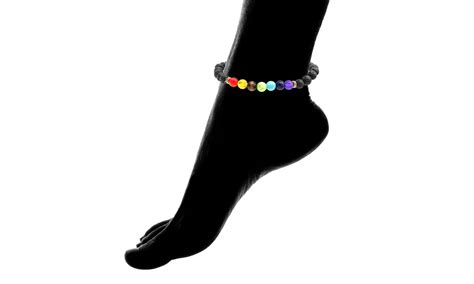 7 Genuine Chakra Healing Natural Stone Bead Anklet – Tuesday Morning