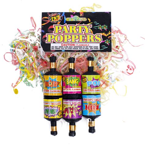 Fireworks | TNT Fireworks | PARTY POPPERS 6PK