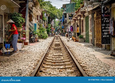 Hanoi editorial stock photo. Image of houses, vietnam - 97887958