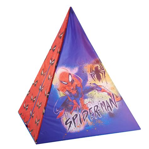 Spiderman Tent Indoor Camping Teepee Set Includes Lights, Pillow ...