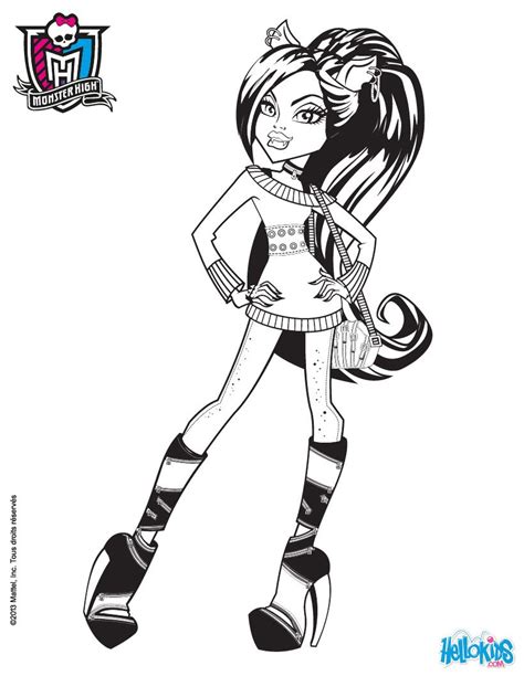 Clawdeen Wolf Printable Coloring Pages