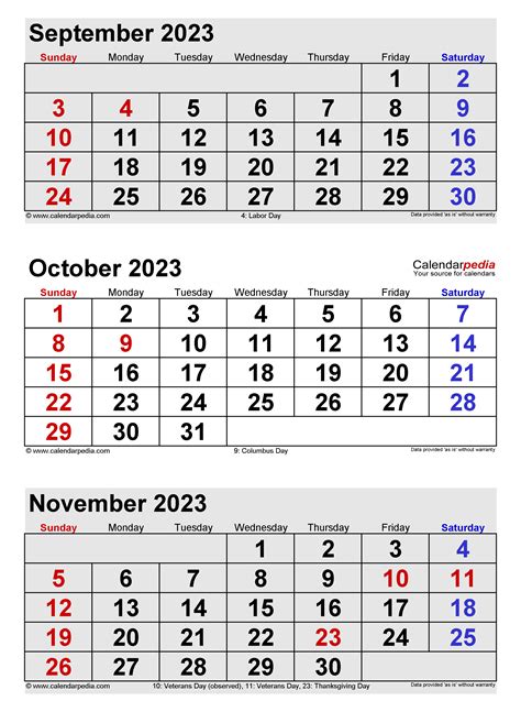 2023 two month calendar printable - october and november 2023 calendar wikidatesorg | printable ...