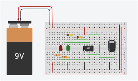 Circuit Diagram For Blinking Led