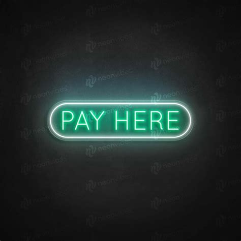 Pay Here LED Neon Sign - Neon Vibes® - Neon Vibes® neon signs