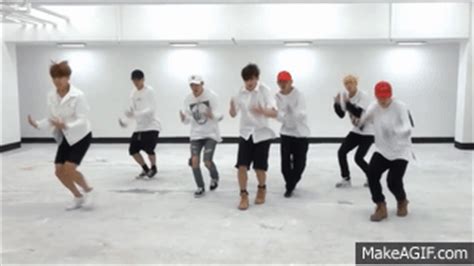 BTS 'FIRE' mirrored Dance Practice on Make a GIF