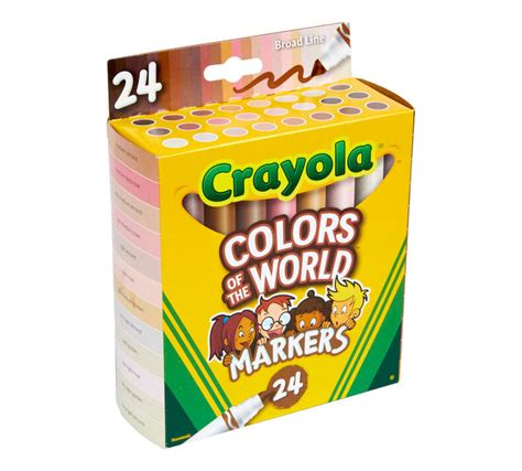 Colors of the World Washable Markers, 24 Count | Crayola.com | Crayola