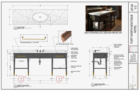 Furniture Technical Drawing