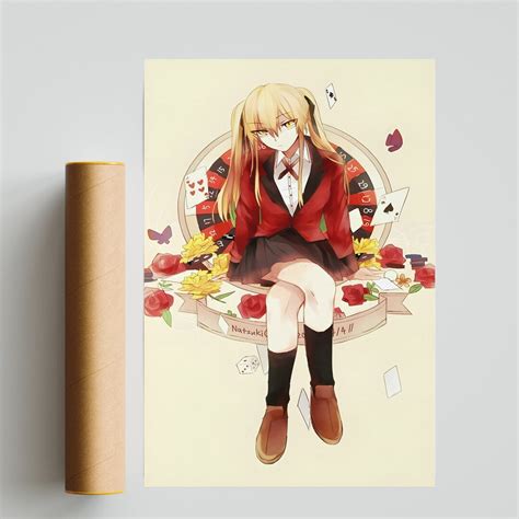 Kakegurui Twin Poster Kakegurui Twin Print Tsuzura Hanatemari - Etsy