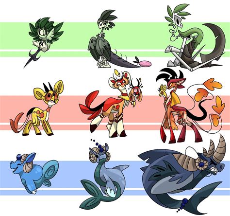 Fakemon starters + evolutions! | 🎨Pokemon Art/Drawing Amino 🎨 Amino