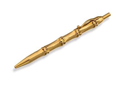 Tiffany & Co. Bamboo Gold Ballpoint Pen - Writing - Pens - Recreations ...