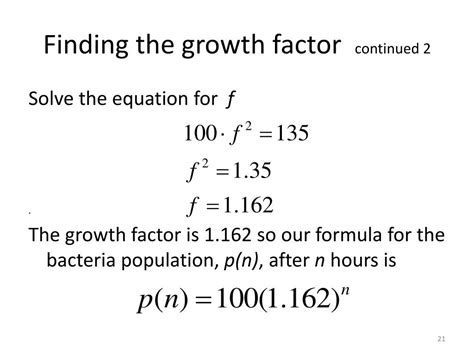 What Is Growth Factor In Math