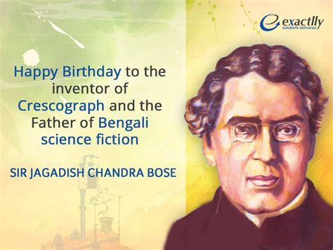 #HappyBirthday to the inventor of Crescograph and the Father of Bengali science fiction-- Sir ...