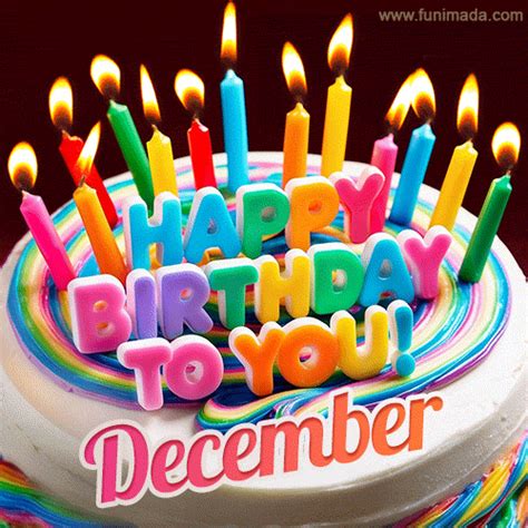 December - Animated Happy Birthday Cake GIF Image for WhatsApp ...