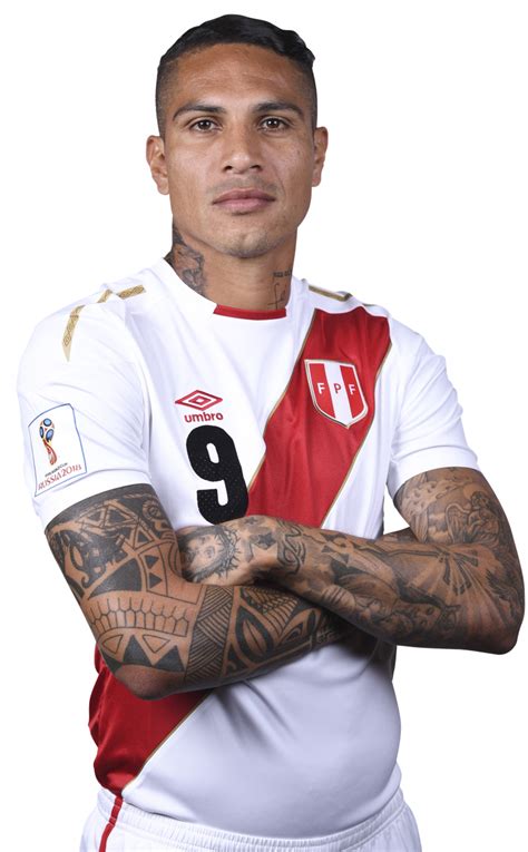 Paolo Guerrero Peru football render - FootyRenders