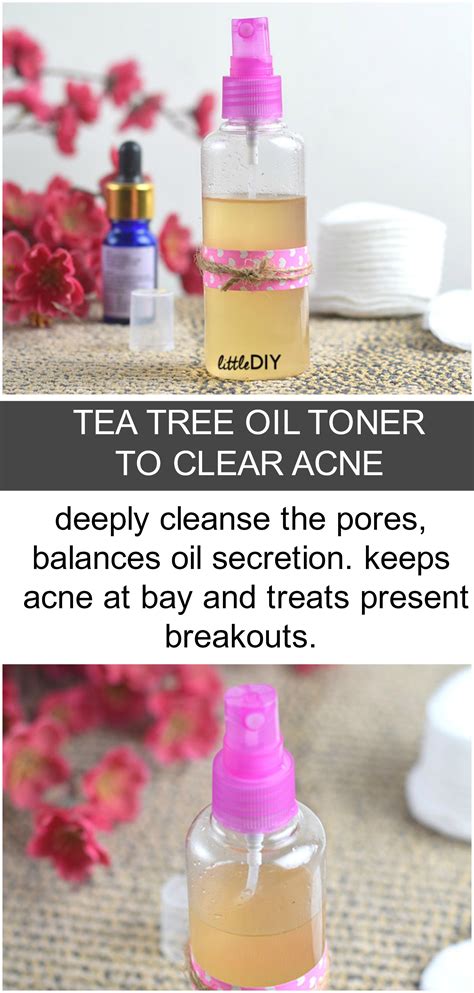 TEA TREE OIL TONER TO CLEAR ACNE (With images) | Tea tree oil toner, Skin care specials, Clear acne