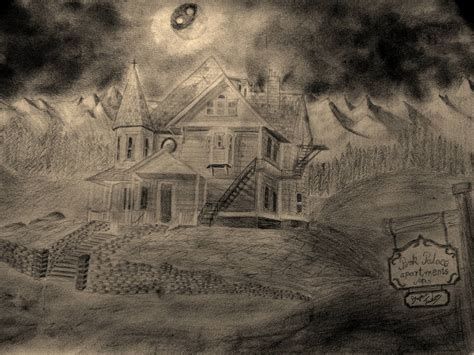 Coraline's House Drawing by ThriftyComic on DeviantArt