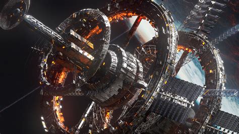 Sci Fi Procedural Space Station by Pamir Bal : r/ImaginaryTechnology