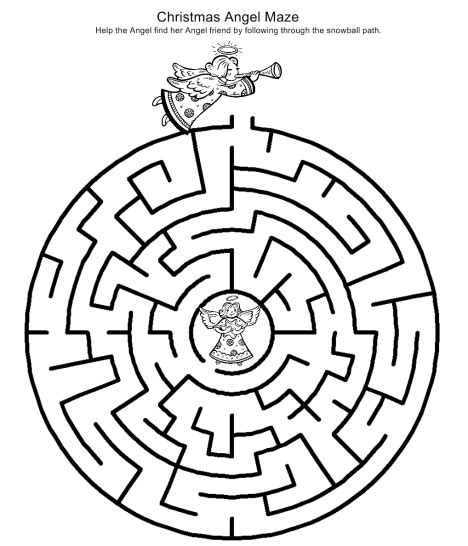 Christmas Mazes - Best Coloring Pages For Kids