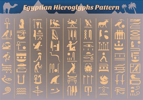 Free Ancient Egyptian Hieroglyphs Vector - Download Free Vector Art, Stock Graphics & Images