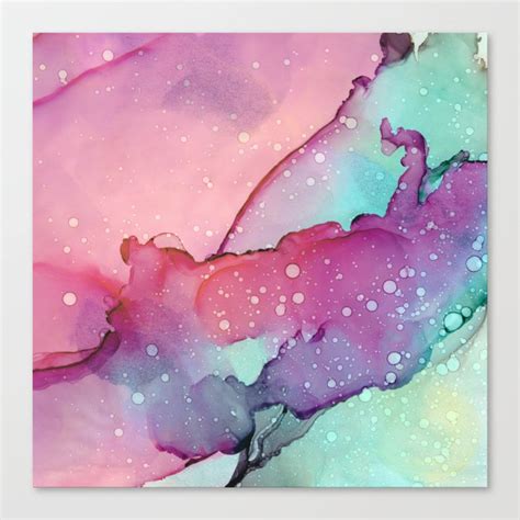 Abstract watercolor spill Canvas Print by mmartabc | Society6