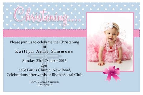 Christening Invitations Template • Business Template Ideas