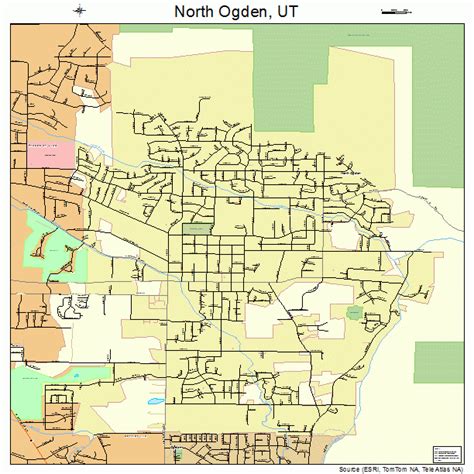 North Ogden Utah Street Map 4955100