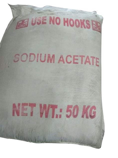 White Sodium Acetate, Packaging Size: 50 kg at Rs 9/kg in Surat | ID ...