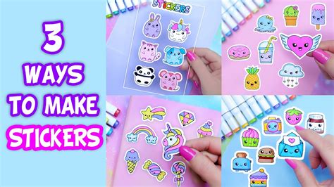 DIY project - how to make cute stickers at home With printable templates