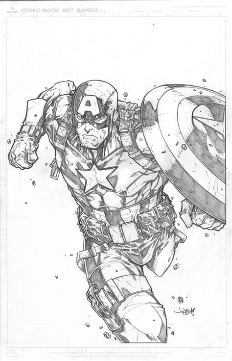 Captain America by Joe Madureira | Drawing superheroes, Comic art ...