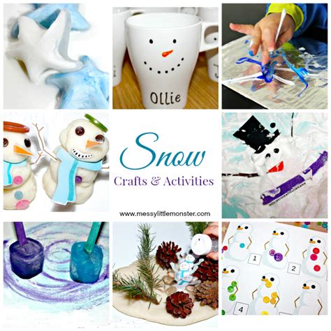 Snow Crafts and Activities - Messy Little Monster